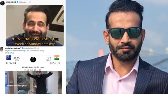 Irfan Pathan Slams Pakistan Fans Celebrating U19 World Cup Final India Loss Irfan Pathan Slams Pakistan Fans Celebrating U19 World Cup Final India Loss