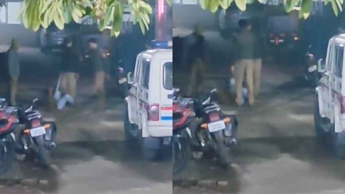 खाकी हुई दागदार! रहम की भीख मांगता रहा युवक, पीटती रही पुलिस; वीडियो वायरल