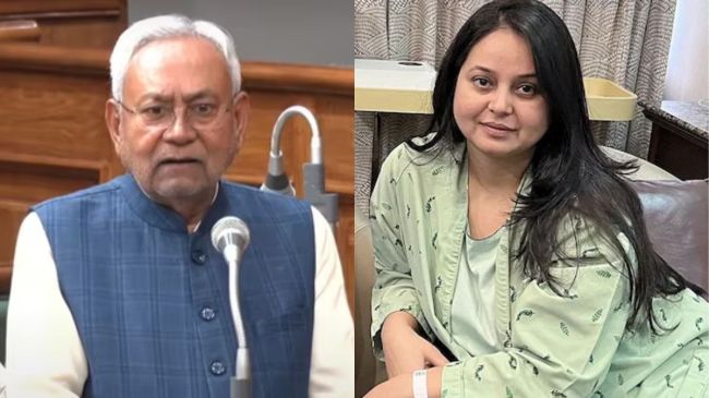Nitish kumar and Rohini Acharya