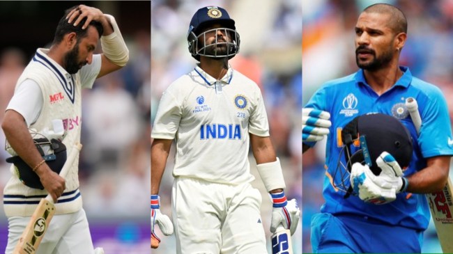 BCCI Annual Contract Cheteshwar Pujara Ajinkya Rahane Shikhar Dhawan