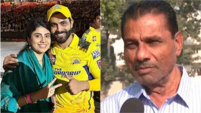 Ravindra Jadeja wife rivaba jadeja angry reporter ravindra jadeja father allegations