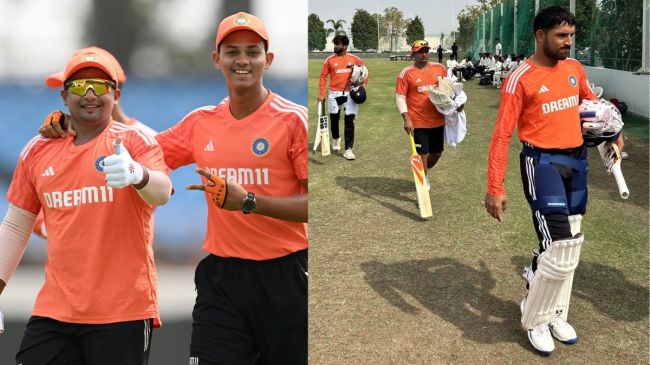 India vs England Rajkot Test Sarfaraz khan Dhruv Jurel Akashdeep Debut India vs England Rajkot Test Sarfaraz khan Dhruv Jurel Akashdeep Debut