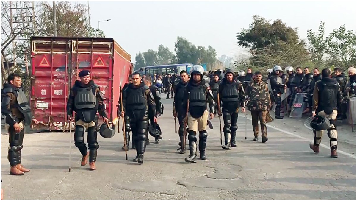 security tightened in Ambala ahead of the Farmers march