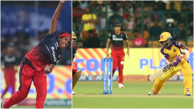 WPL 2024 RCB vs UPW Sobahana Asha Five Wickets Royal Challengers Beats Up Warriors WPL 2024 RCB vs UPW Sobahana Asha Five Wickets Royal Challengers Beats Up Warriors