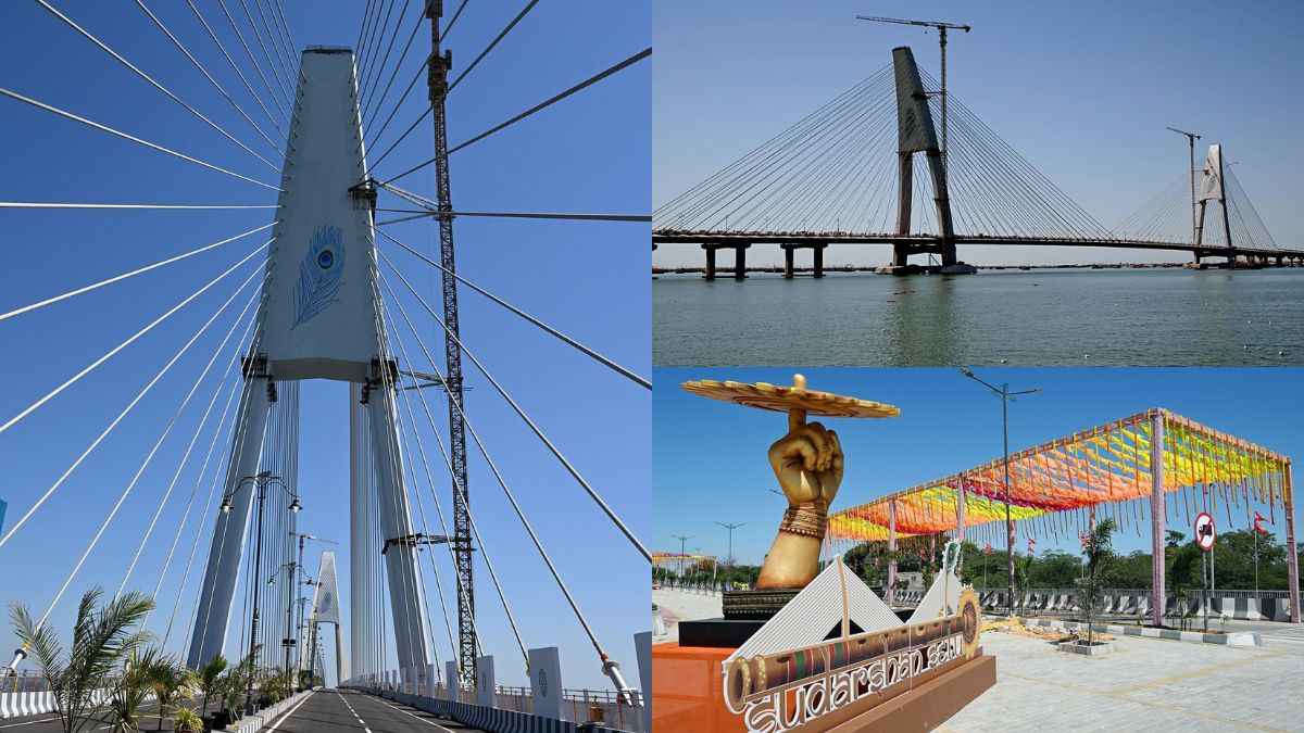 sudarshan setu india largest cable bridge dwarka sudarshan setu india largest cable bridge dwarka