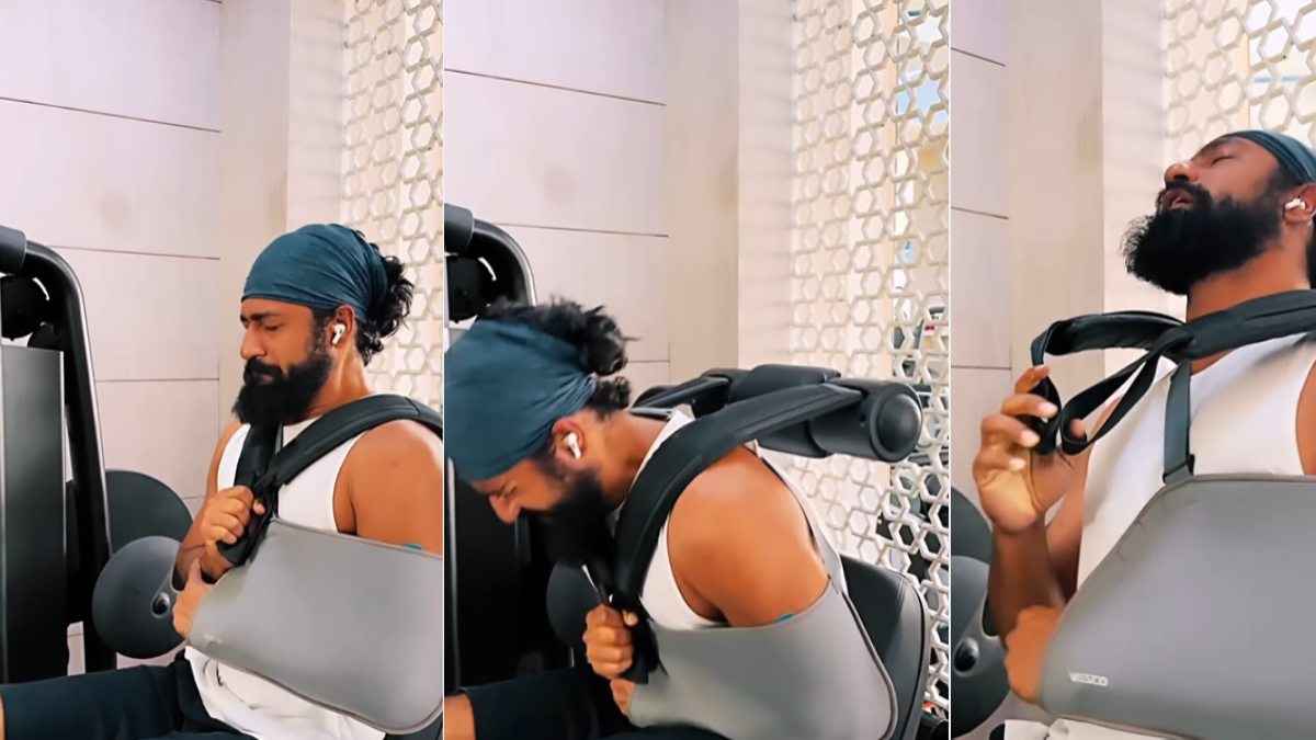 जख्मी हालत में भी कड़ी मेहनत करते दिखे Vicky Kaushal, चेहरे पर दिखी तकलीफ