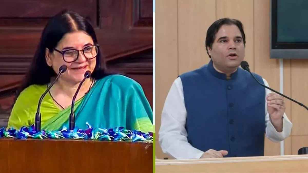 Maneka Gandhi and Varun Gandhi