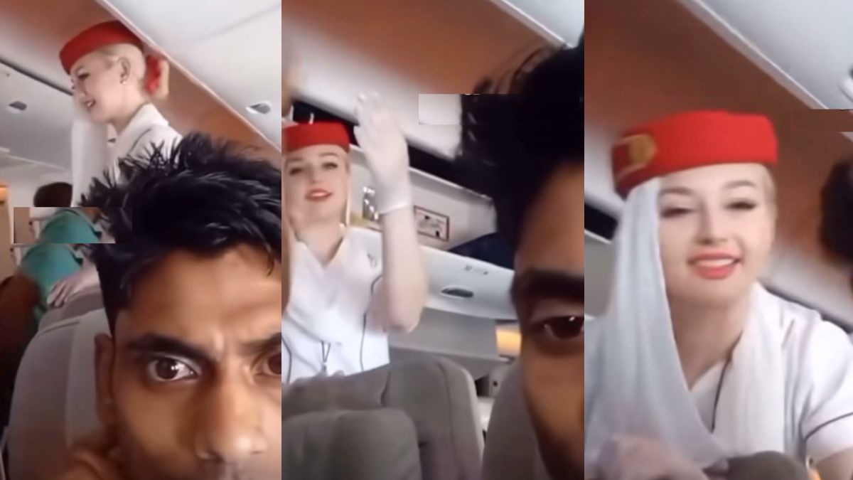 Air hostess Viral Video