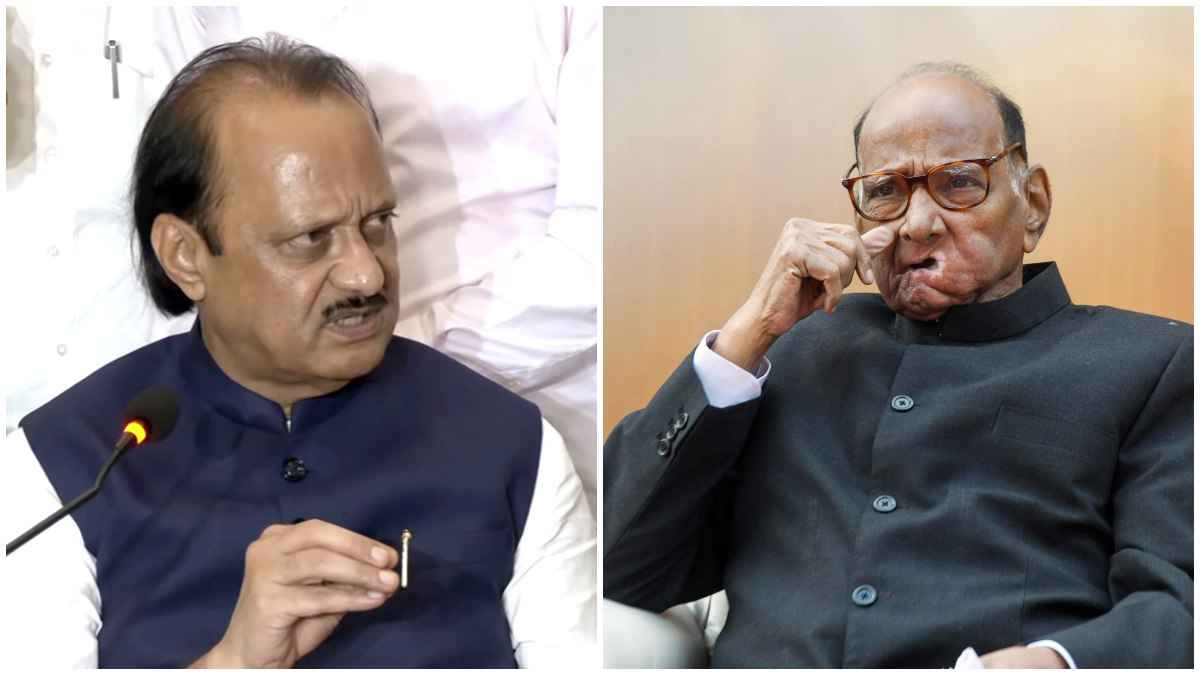 Ajit Pawar and Sharad Pawar