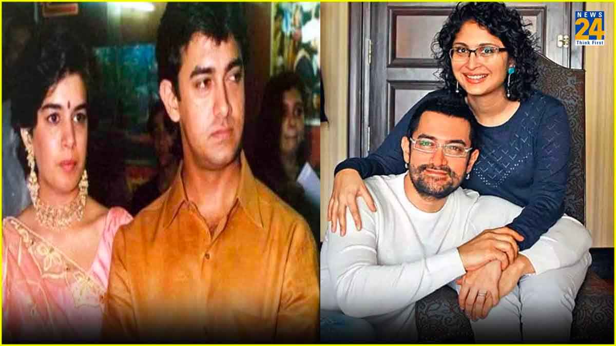 Amir khan with reena roy and kiran rao