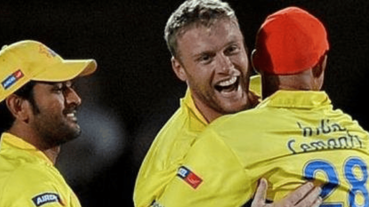 IPL 2024 Kolkata Knight Riders Former CSK star Andrew Flintoff attends practice match