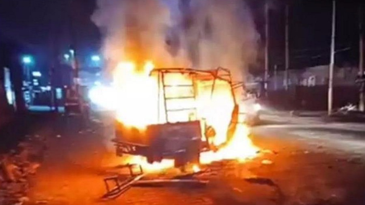 Faridabad Auto Driver Burnt Alive