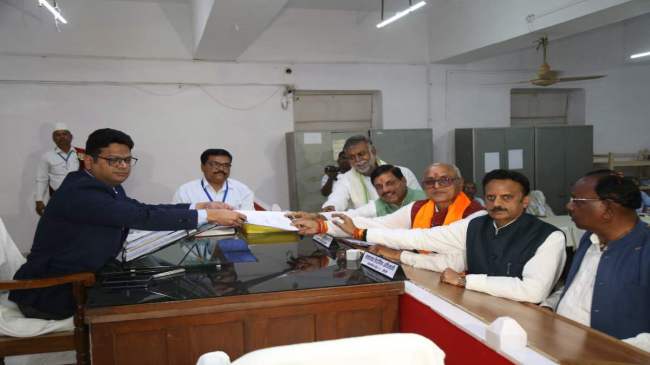 BJP candidate Dr. Rajesh Mishra filed nomination