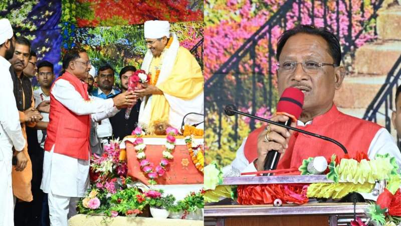 CM Vishnudev Sai in satsang