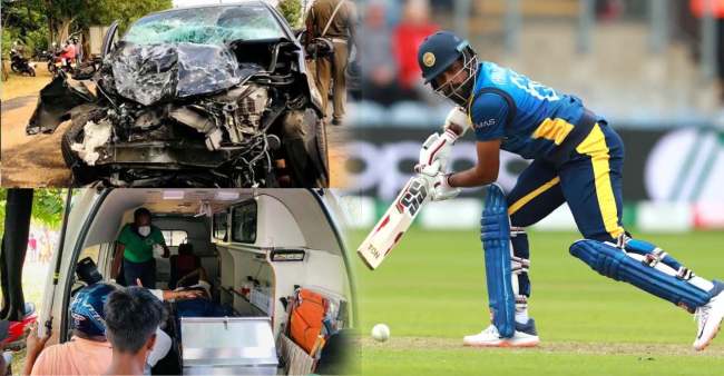 Car Accident Sri Lanka former Cricketer Lahiru Thirimane Car accident Player injured hospitalized