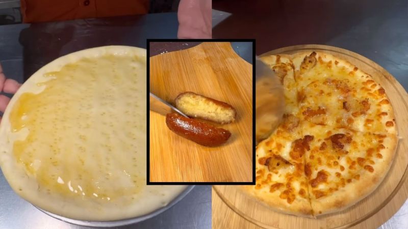 Cheesy Gulab Jamun Pizza