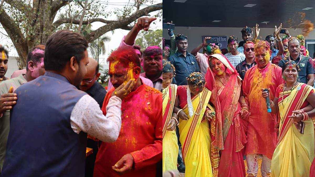 सीएम विष्णुदेव साय ने जशपुर प्रेस क्लब में पत्रकारों के साथ मनाई होली, बोले- आपका भविष्य उज्जवल हो