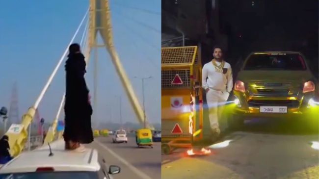 Delhi Police Barricade