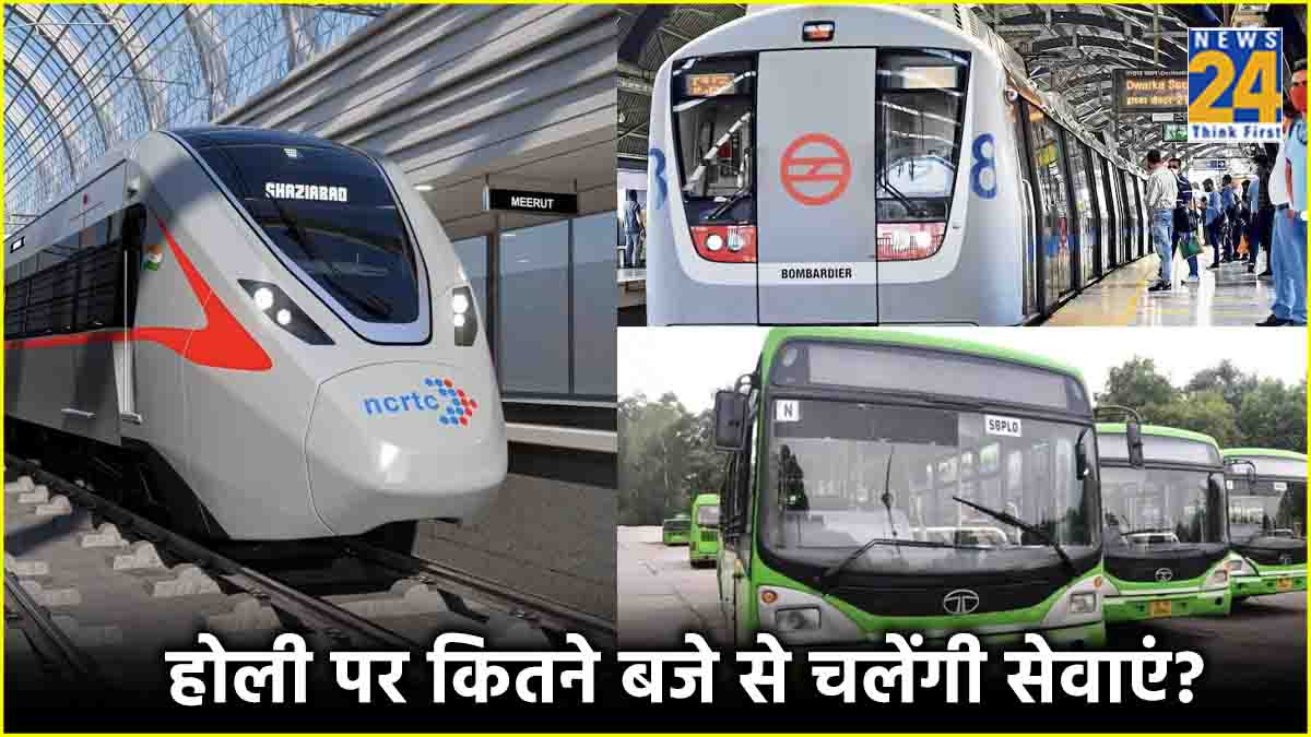 Delhi Metro And Bus Timings On Holi