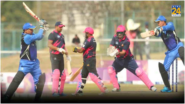 IVPL 2024 mumbai champions vs rajasthan legends virender sehwag Peter Trego Angelo Perera