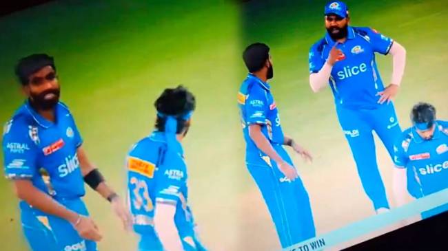Mumbai Indians vs Gujarat Titans all not good between rohit hardik and bumrah