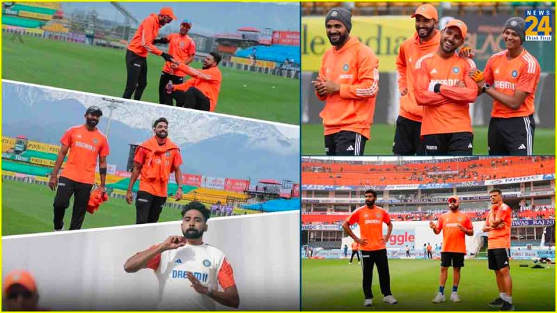 Ind vs Eng India Three Fast Bowlers Dharamshala Jasprit Bumrah Mohammed Siraj Akashdeep