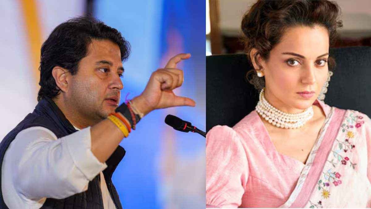 कंगना रनौत के स्पोर्ट में उतरे केंद्रीय मंत्री सिंधिया, बोले- कांग्रेस में महिलाओं का सम्मान नहीं