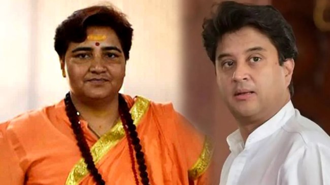 Jyotiraditya-Scindia-Pragya-Thakur Jyotiraditya Scindia and Pragya Singh Thakur