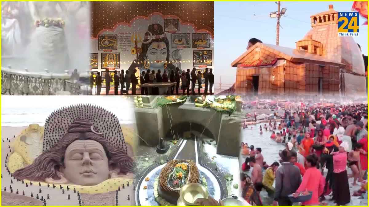 500 शिवलिंग से बनाई अद्भुत तस्वीर, बिस्कुट से किया मंदिर का निर्माण; महाशिवरात्रि पर सैंड आर्टिस्टों का दिखा कमाल