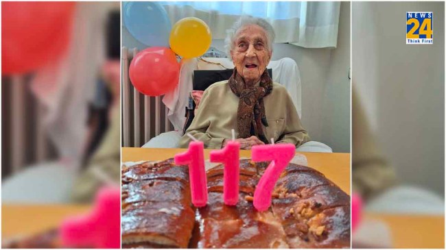 Maria Branyas Morera celebrating her 117th birthday Maria Branyas Morera celebrating her 117th birthday