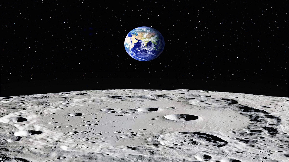 Space Scientists Stone Wall Building Planning on Moon