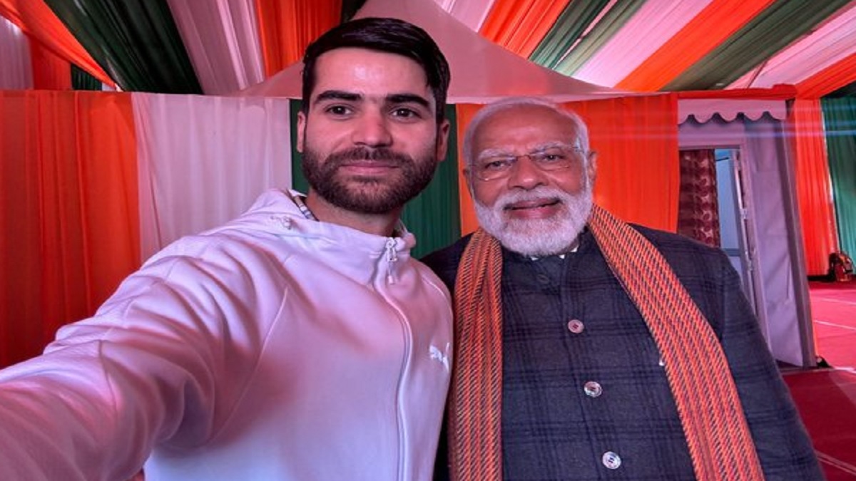 Nazim selfie with PM Modi