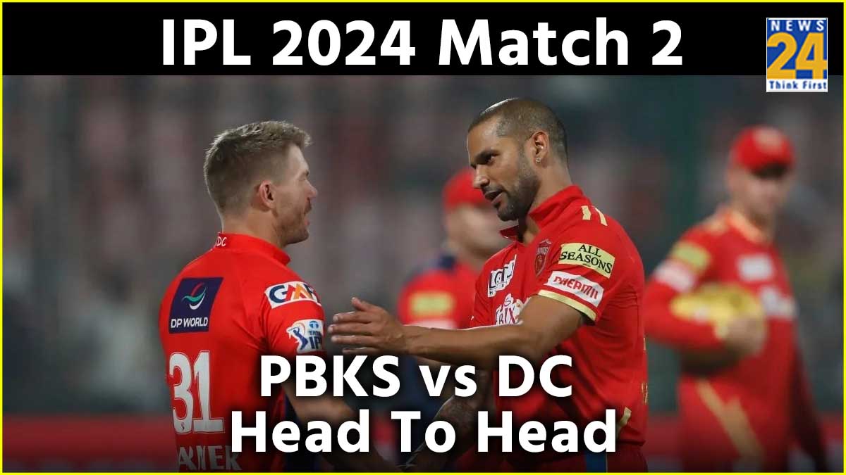 IPL 2024 Match 2 PBKS vs DC Head To Head record Punjab Kings Delhi Capitals