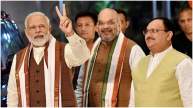 PM Narendra Modi, Home Minister Amit Shah, BJP President JP Nadda