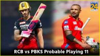 IPL 2024 6th Match RCB vs PBKS Probable Playing 11