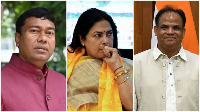 Rameswar Teli, Meenakshi Lekhi, John Barla