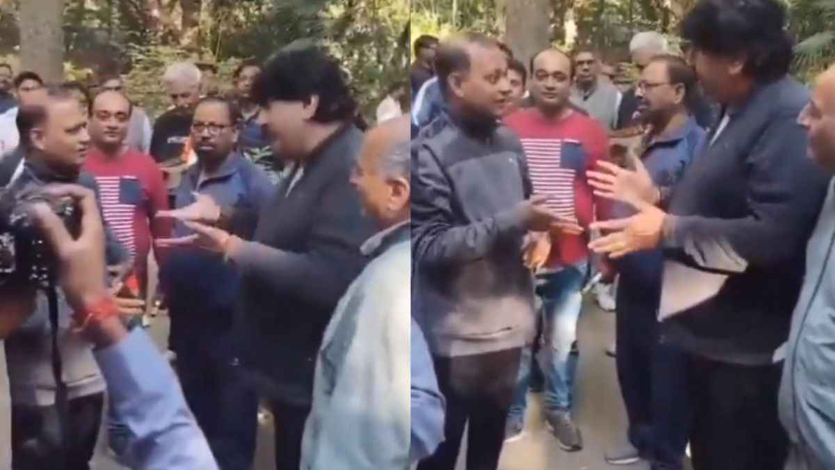 कांग्रेस की गोदी में क्यों बैठे? AAP उम्मीदवार को देखते ही भड़का शख्स, वीडियो वायरल