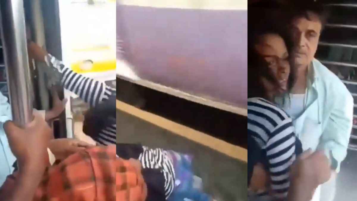 ट्रेन के गेट पर खड़ी हो स्टाइल मार रही थी लड़की, हो गया मौत से सीधा सामना; टक्क से छूकर आ गई वापस