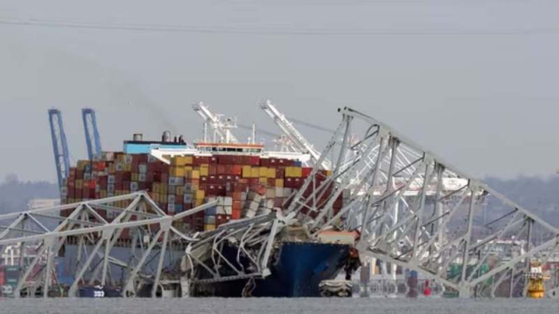 containership, baltimore bridge,