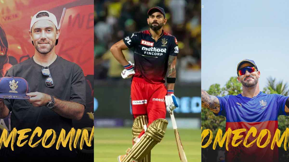 IPL 2024 virat kohli royal challengers bangalore camp faf du plessis glenn maxwell