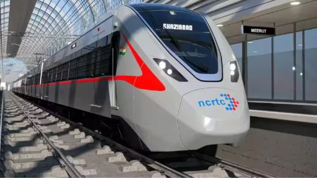 एनसीआरटीसी की हाईस्पीड रेल।