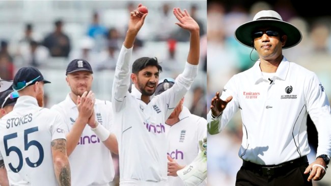 IND vs ENG Dharamshala Test Shoaib Bashir Ollie Robinson And Umpire Kumar Dharmasena Joel Wilson Falls Ill