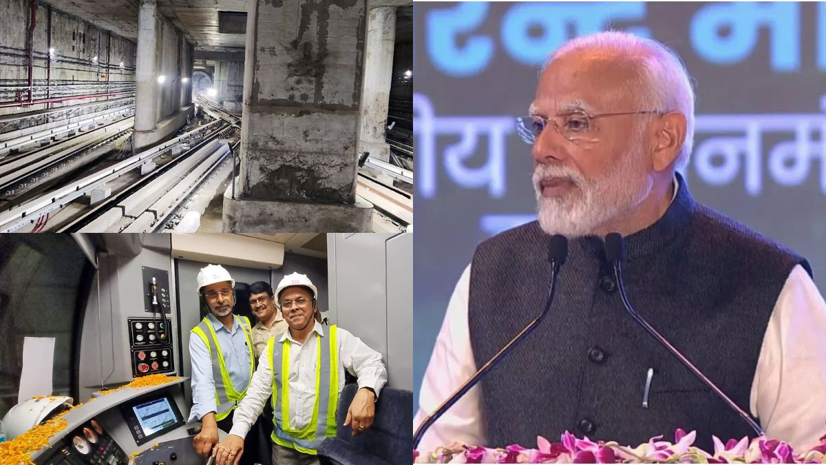 india first under water metro tunnel inauguration pm modi