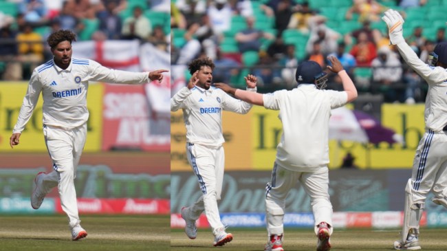 IND vs ENG Kuldeep Yadav Five Wickets Dharamshala Test Completes Special Half Century IND vs ENG Kuldeep Yadav Five Wickets Dharamshala Test Completes Special Half Century