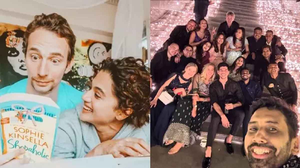 Taapsee Pannu की सीक्रेट वेडिंग का एक और सबूत, कॉकटेल पार्टी के बाद हल्दी सेरेमनी की तस्वीरें हुईं वायरल!