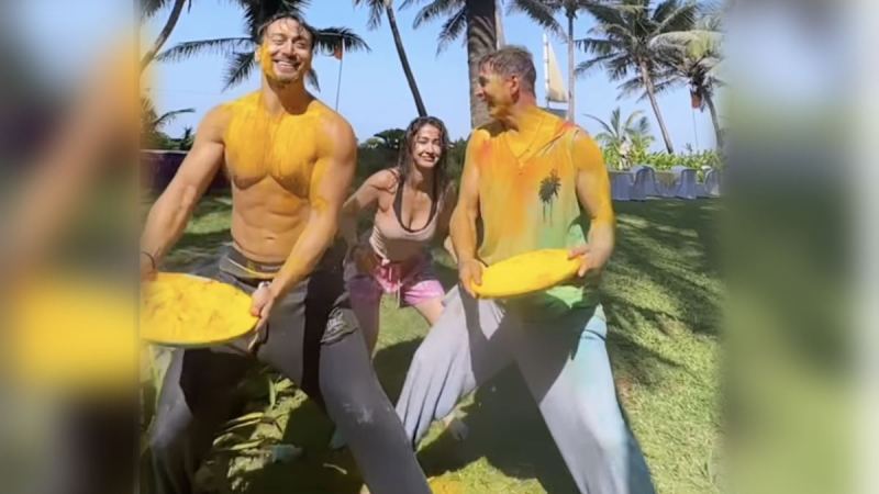 Tiger Shroff Disha Patani Holi Celebration