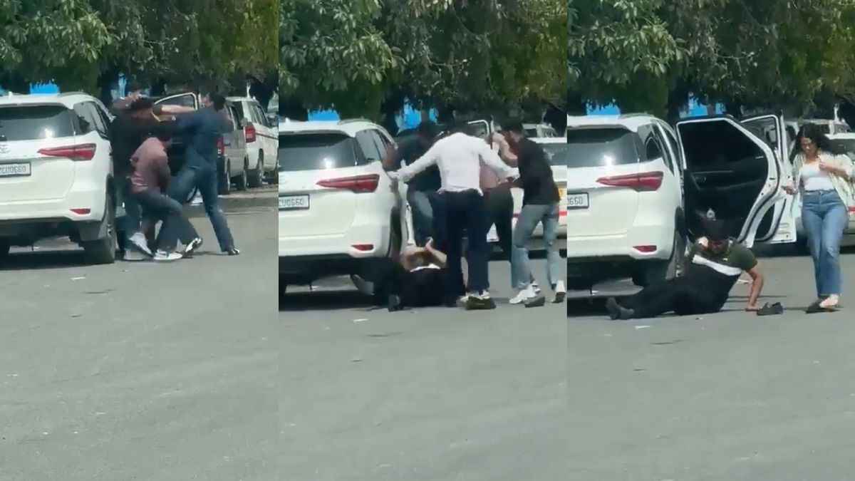 कार से खींचा फिर लातों से पीटा, एमिटी यूनिवर्सिटी के बाहर छात्रों के बीच मारपीट का वीडियो वायरल