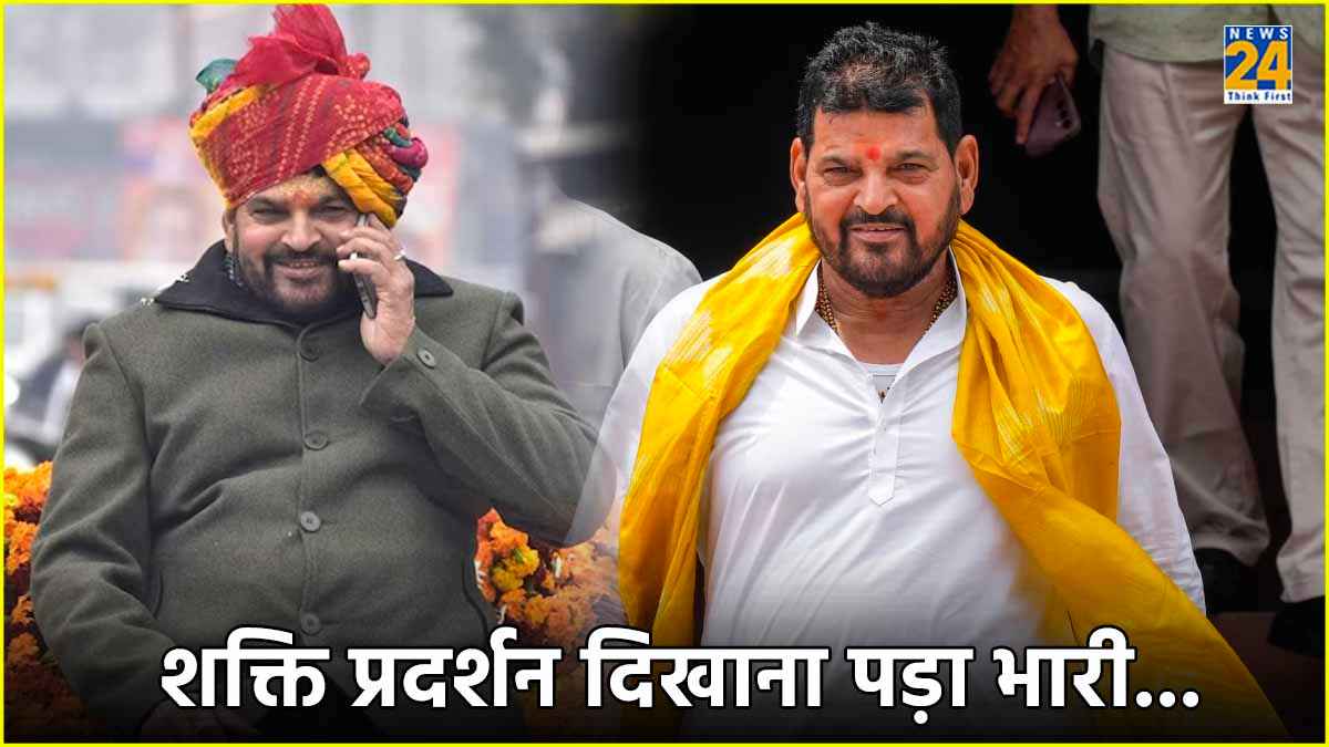 शक्ति प्रदर्शन दिखाना पड़ा भारी, आचार संहिता के उल्लंघन में फंसे बृजभूषण सिंह