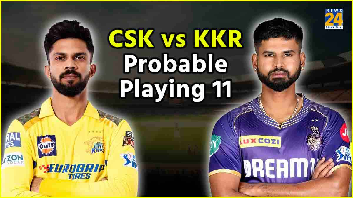 CSK vs KKR Probable Playing 11