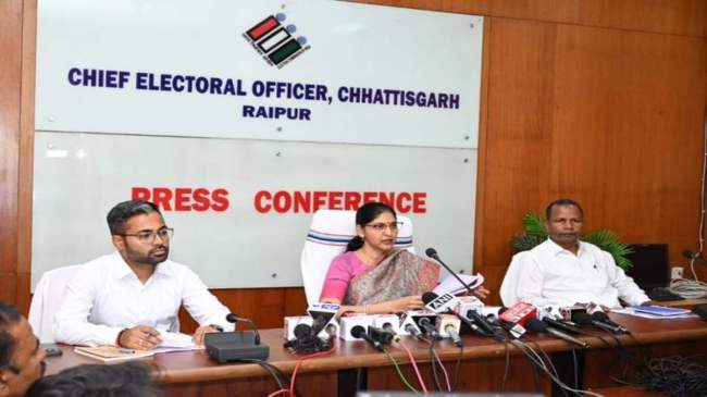 Chhattisgarh CEO Reena Babasaheb Kangale Chhattisgarh CEO Reena Babasaheb Kangale